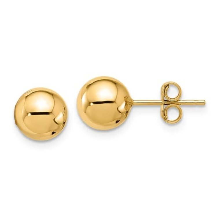 30401 14K YELLOW GOLD 4.80MM  BALL STUDS