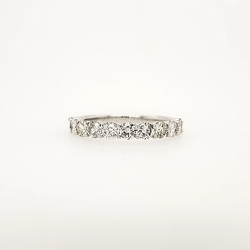 475288 14K WHITE GOLD .25CTW DIAMOND FOUR PRONG WEDDING BAND