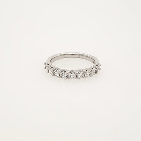 475286 14K WHITE GOLD .85CTW DIAMOND SHARED PRONG WEDDING BAND