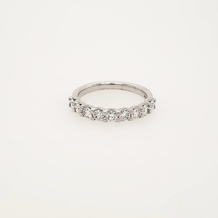 475286 14K WHITE GOLD .85CTW DIAMOND SHARED PRONG WEDDING BAND