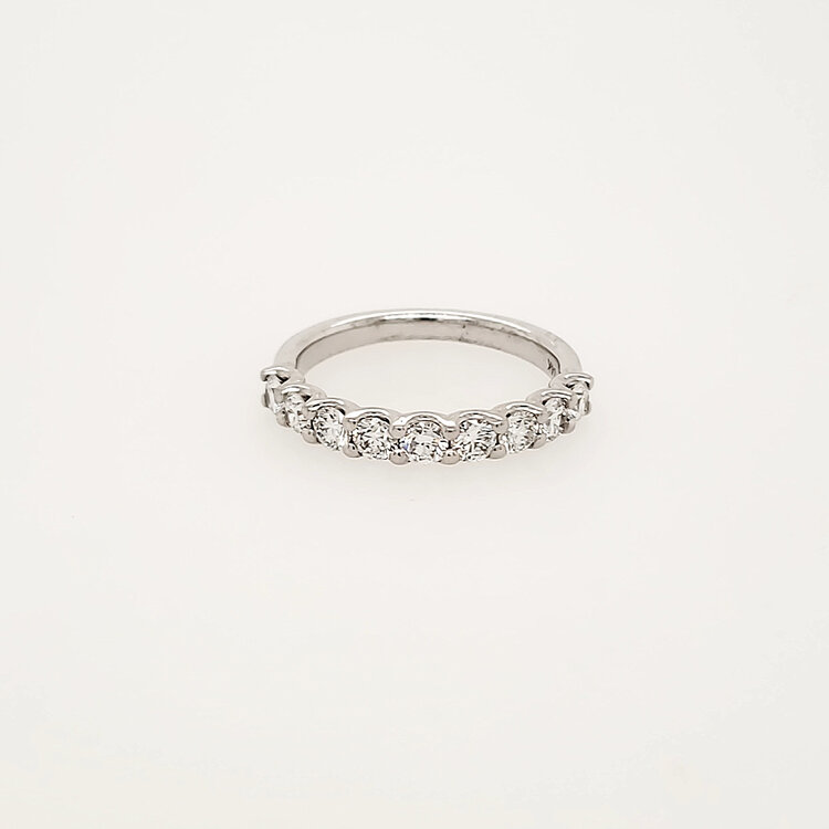 475286 14K WHITE GOLD .85CTW DIAMOND SHARED PRONG WEDDING BAND