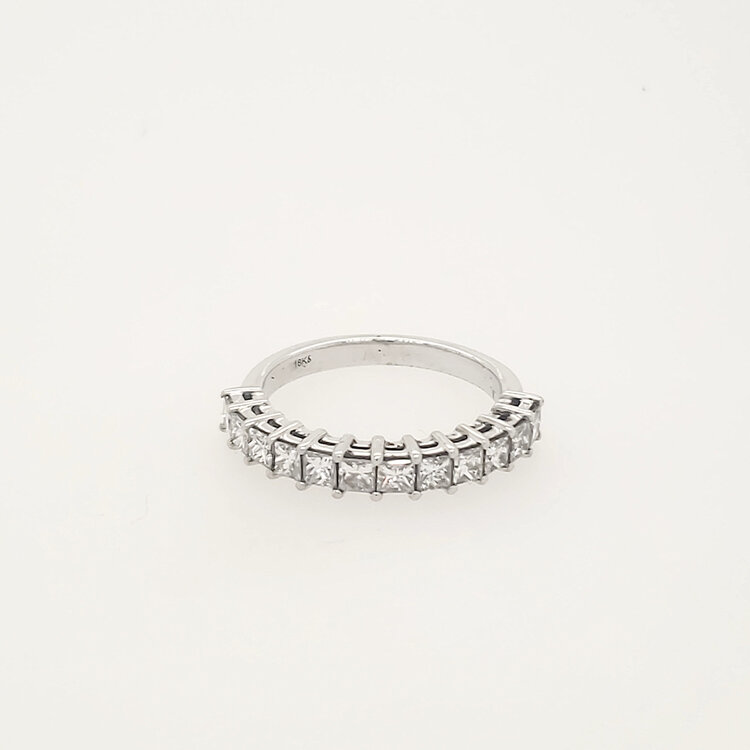 475291 18K WHITE GOLD .75CTW DIAMOND PRINCESS CUT WEDDING BAND