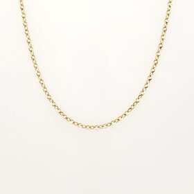 50437 14K YELLOW GOLD 18" 1.50MM DIAMOND CUT FANCY CABLE CHAIN