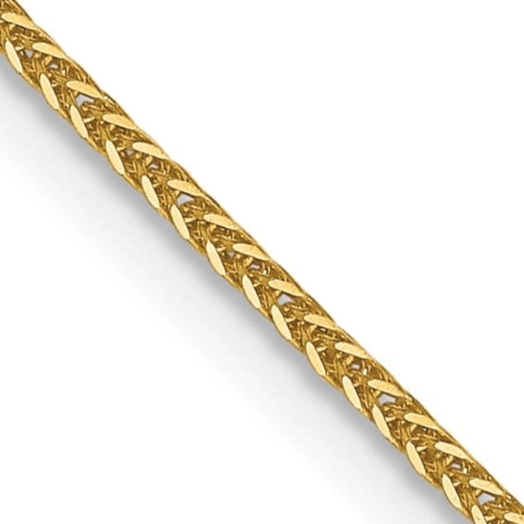 50308 14K YELLOW GOLD 18" 0.80MM WHEAT CHAIN
