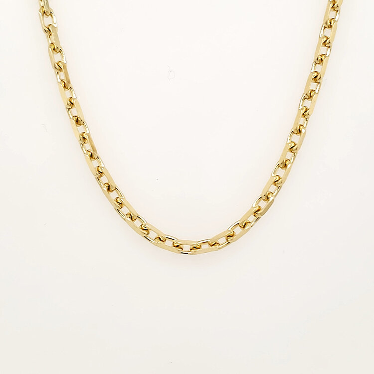 50449 14K YELLOW GOLD 22" 2.40MM THICK CABLE CHAIN