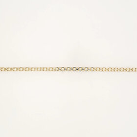 20513 14K YELLOW GOLD BISMARK PETITE LINK LADIES BRACELET