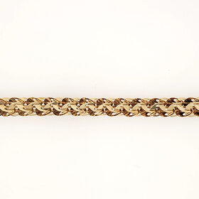 20516 14K YELLOW GOLD FLASHY DISC BRACELET