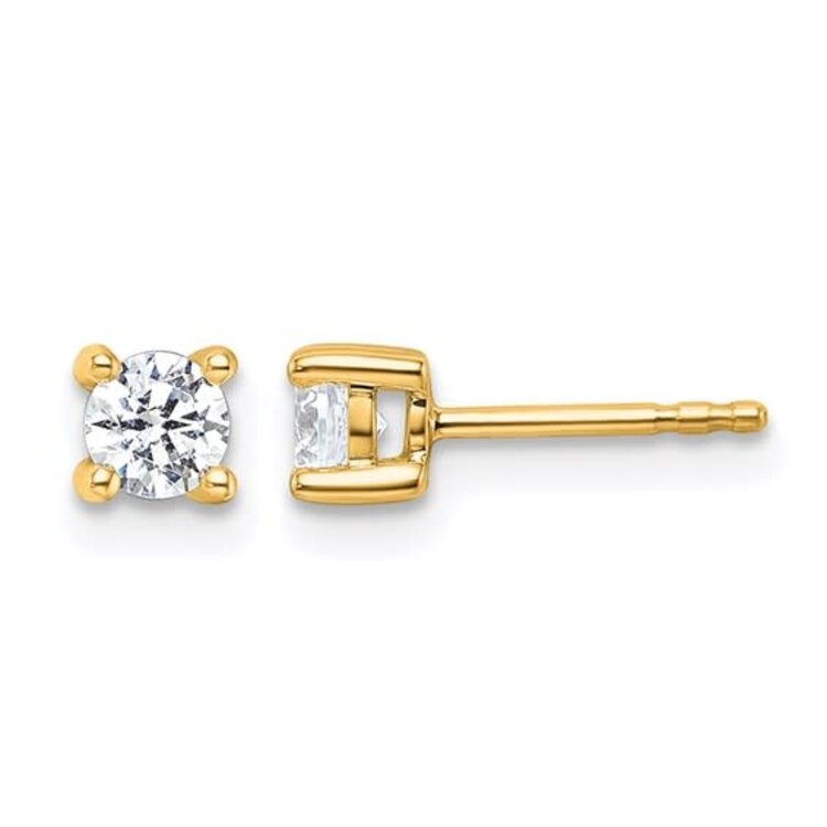 31593 10K YELLOW GOLD .50CTW LAB GROWN DIAMOND STUDS