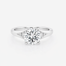 475008 PLATINUM 1.17 CT ROUND I SI2 DIAMOND CENTER ENGAGEMENT RING