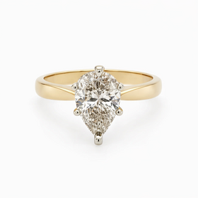 475441 14K YELLOW GOLD 1.07 CT PEAR DIAMOND SOLITAIRE ENGAGEMENT RING