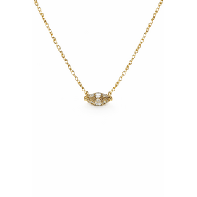 70626 14K YELLOW GOLD .42CTW MARQUISE CHAMPAGNE DIAMOND NECKLACE
