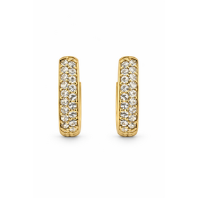 33050 14K YELLOW GOLD .40TCW DIAMOND HUGGIES
