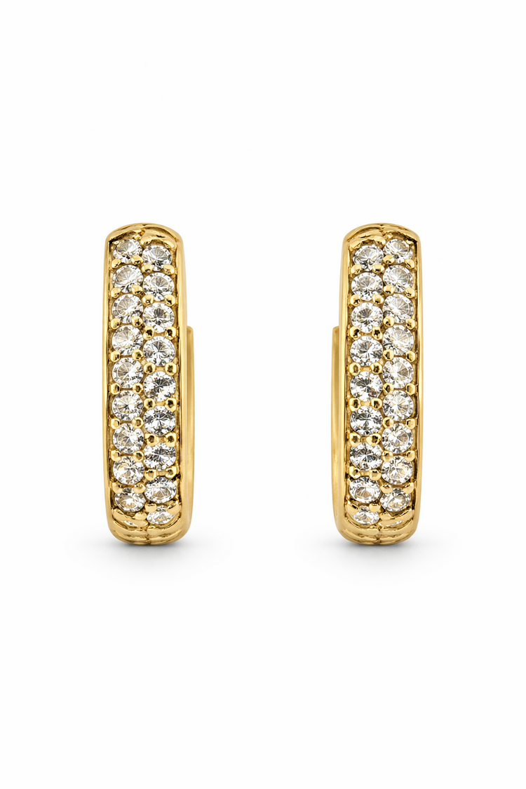 33050 14K YELLOW GOLD .40TCW DIAMOND HUGGIES