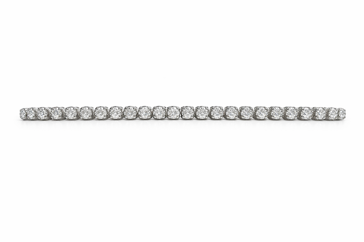 20073 14K WHITE GOLD 1.27CTW DIAMOND 4  PRONGS TENNIS BRACELET