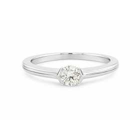 475478 18K WHITE GOLD .40CT DIAMOND SOLITAIRE RING