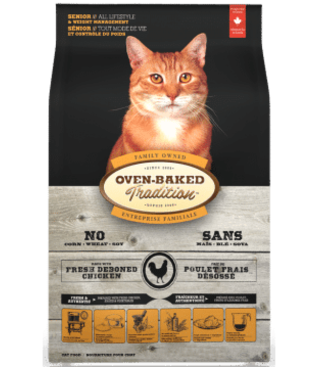 Oven-Baked Tradition Recette Originale au Poulet pour Chat Senior