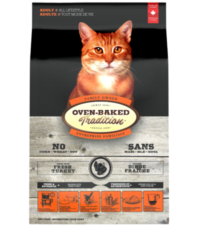 Oven-Baked Tradition Recette Originale à la Dinde pour Chat