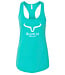 Ranch Brand Camisole Turquoise Big Horn logo Blanc
