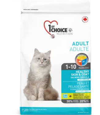 1st Choice Healthy Skin & Coat Formula for All Breeds Adult Cats