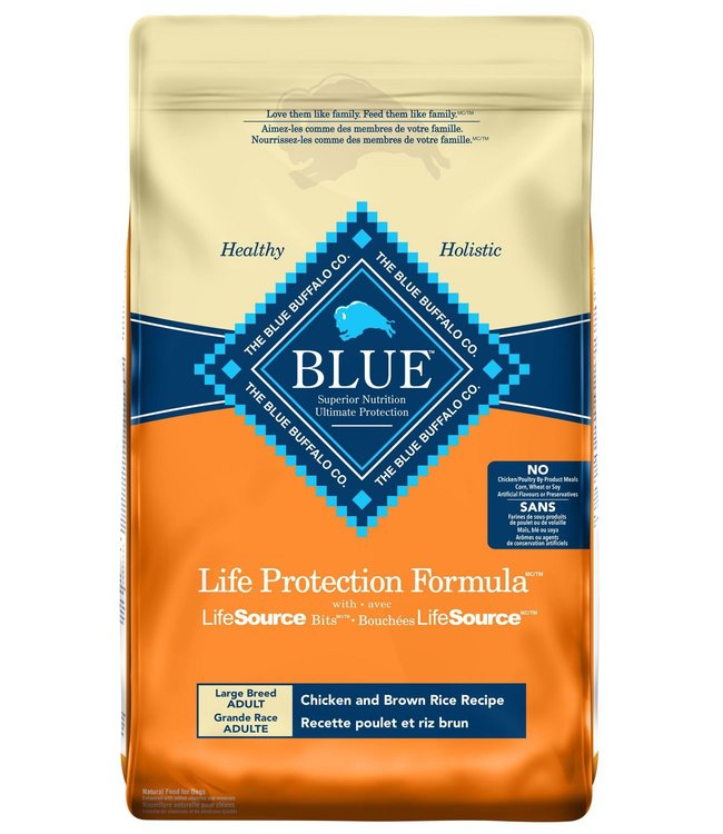 Blue Buffalo PROTECTION - Chien Grande race Poulet et riz brun