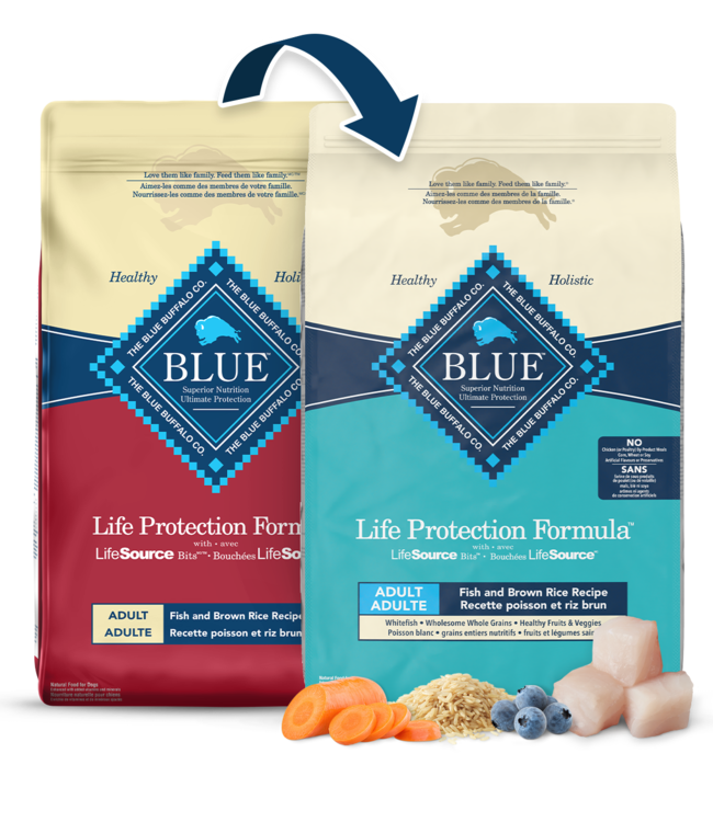 Blue Buffalo Life Protection Formula - Chien Poisson et riz brun