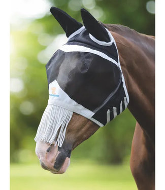 Shires Equestrian Masque à mouches FineMesh avec oreilles et franges