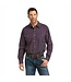 Ariat Chemise bleue marin avec motifs pour hommes