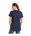 Ariat T-shirt Rebar cotton V-neck pour femmes