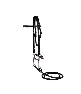 Western Rawhide Leather pony bridle with reins