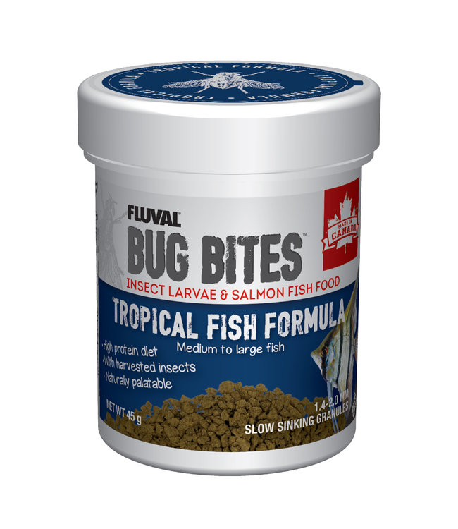 Fluval Microgranulés Bug Bites pour poissons tropicaux