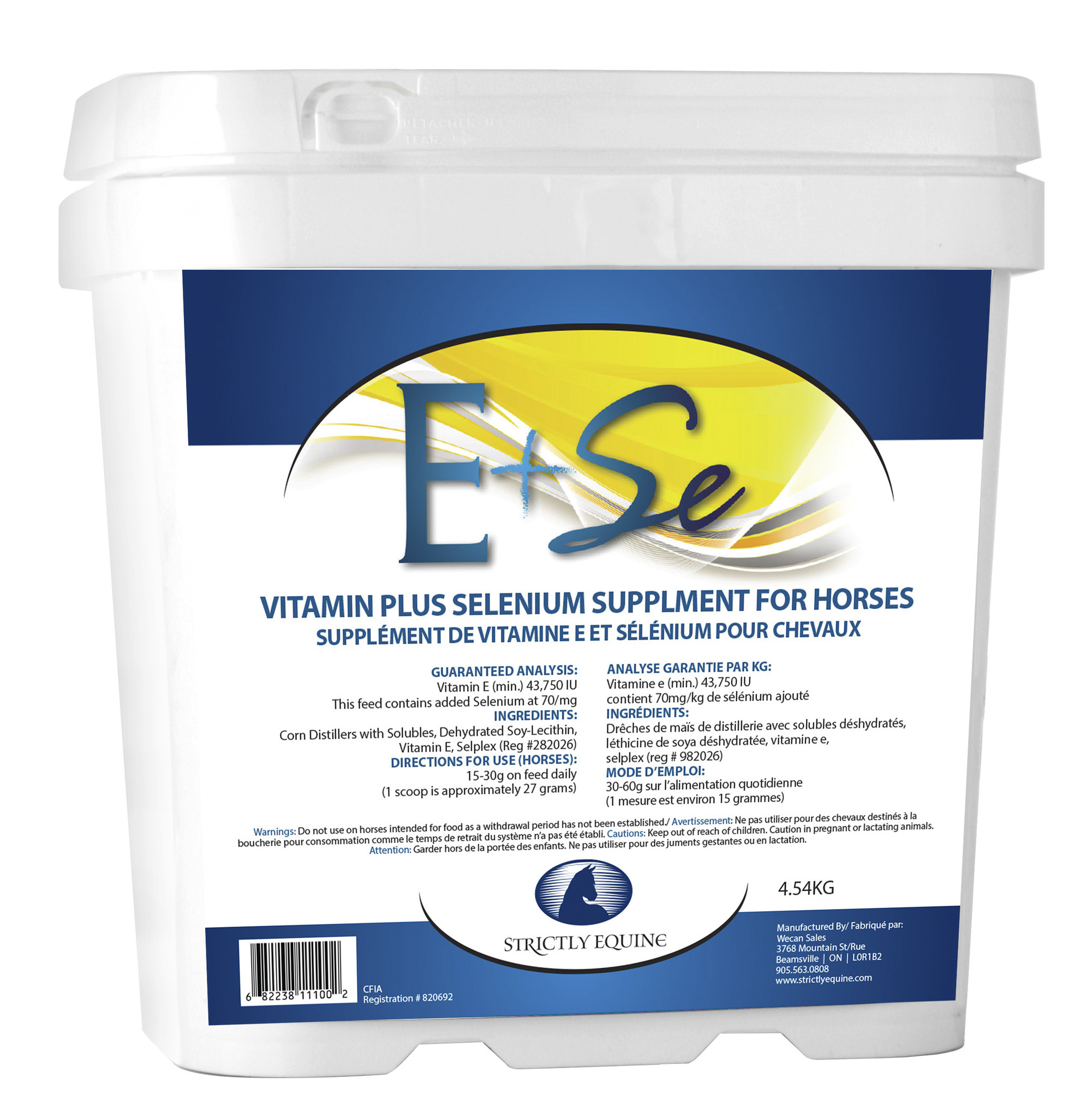 STRICTLY EQUINE Vitamine E & Sélénium Paddock Animal