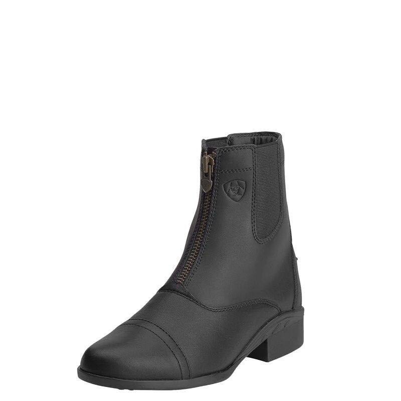 Bottes D'Équitation Ariat Scout Zip Paddock - Noir - Taille 4 Enfant - Neuves