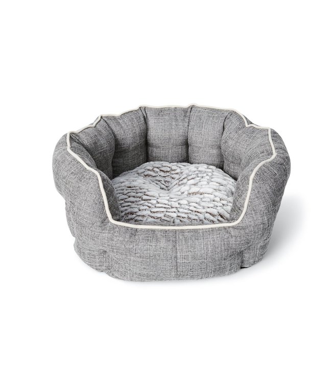 Bud'z Deluxe high-sided round dog bed