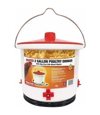 FARM INNOVATORS 2 Gallon Heated Electric Poultry Waterer