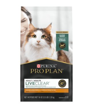 Proplan Chat adulte LIVECLEAR Poulet & Riz