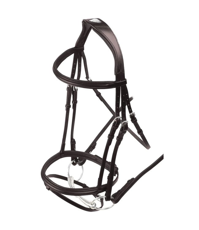 Shires Equestrian Cushioned bridle with flash