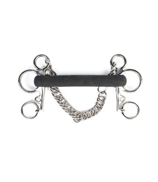 Shires Equestrian Pelham Tom Thumb rubber short branch