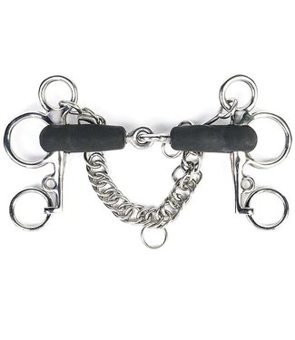 Shires Equestrian Single-curve rubber pelham bit