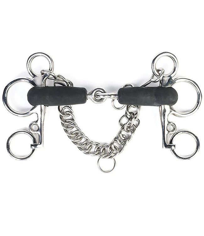 Shires Equestrian Single-curve rubber pelham bit