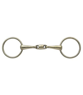 Shires Equestrian Mors à anneaux double brisure en cuivre 18mm