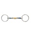 Shires Equestrian Blue ring bit with roller