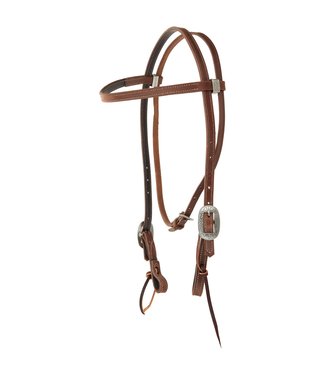 Weaver Synergy front strap in leather - Latigo Floral