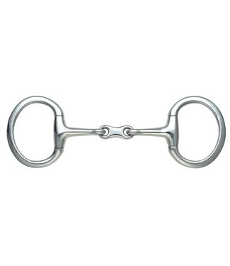 Shires Equestrian French link Eggbutt Double curved bit