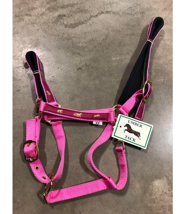 Umber Tack Economy halter with designs