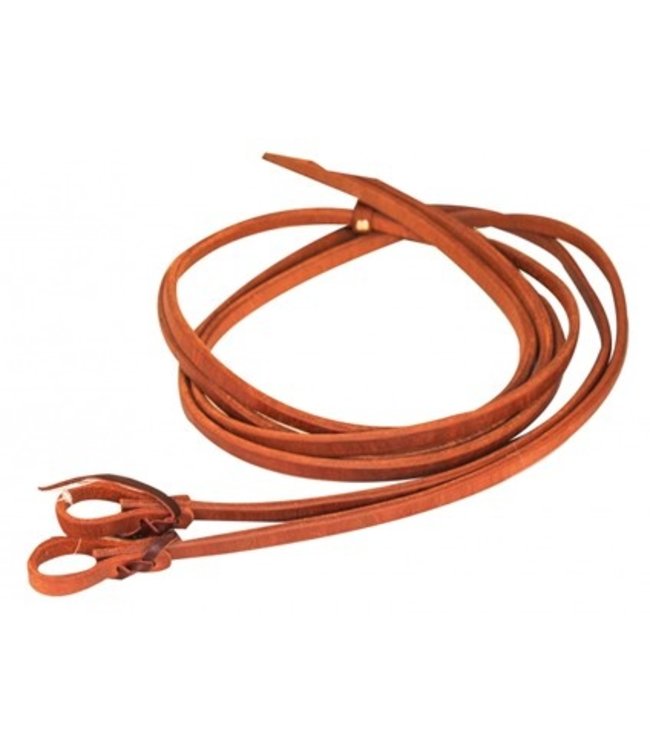 Western Rawhide Long leather reins Heavy Ends 8pi