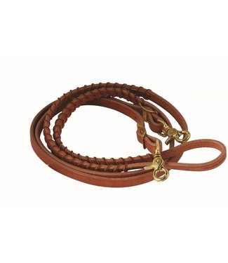 Western Rawhide Rêne de barils lacée en cuir 5/8po