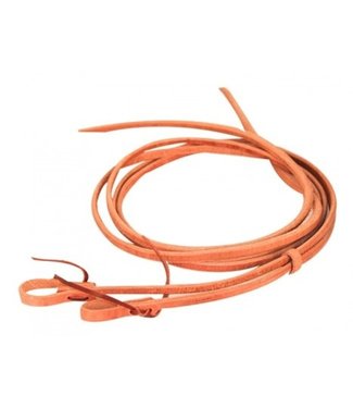 Western Rawhide Split Signature Heavy Ends long leather reins