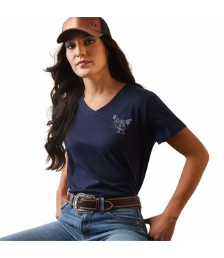 Ariat Real Mama Hen Tee Navy T-Shirt