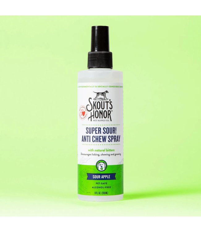 Skout's Honor Sour apple anti-chew spray
