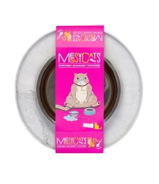 MESSY CATS Bol en Inox. Silicone simple